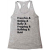 frenchies united Racerback Tank