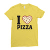 i Love Pizza Ladies Fitted T-Shirt