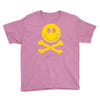 smiley pirate skull and crossbones Youth Tee