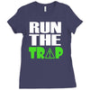 run the trap Ladies Fitted T-Shirt