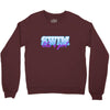 swim like a girl neon Crewneck Sweatshirt