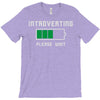 low battery introvert pun humor T-Shirt