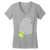 fart ghost Women's V-Neck T-Shirt
