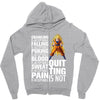 super saiyan quitting is not Zipper Hoodie