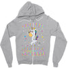 Unicorns are born in October Zipper Hoodie