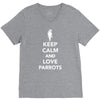 keep calm and love parrots V-Neck Tee