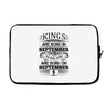 Real Kings Are Born On September 6 Laptop sleeve