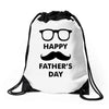 happy father&rsquo;s day 2 Drawstring Bags