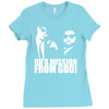 blues brothers inspired on a mission from god funny Ladies Fitted T-Shirt
