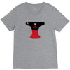 pool black red V-Neck Tee