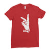 bunny sign Ladies Fitted T-Shirt