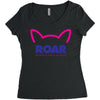 pussy roar - women's march alliance Women's Triblend Scoop T-shirt
