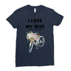 i love when my wife lets me buy another bike Ladies Fitted T-Shirt