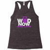 wod now wine later Racerback Tank