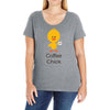 coffee chick Ladies Curvy T-Shirt