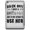 Back Off Crazy Gigi Afraid To Use Her iPad Mini