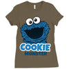 Cookie Monster Ladies Fitted T-Shirt
