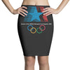 retro los angeles 1984 olympic games Pencil Skirts