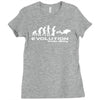 evolution of scuba divingfunny swim retro sea cool boat party Ladies Fitted T-Shirt