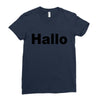 hallo Ladies Fitted T-Shirt