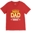 proud dad nurse V-Neck Tee