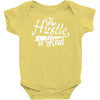 the hustle is real Baby Bodysuit