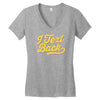 i text back Women's V-Neck T-Shirt
