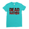 dead nation Ladies Fitted T-Shirt