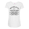 world's most amazing husband greeting Maternity Scoop Neck T-shirt