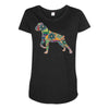 zentangle Maternity Scoop Neck T-shirt
