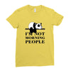 im Not Morning People Ladies Fitted T-Shirt