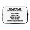 Smartass November Girl Laptop sleeve
