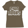 pwn noobs Ladies Fitted T-Shirt