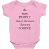 poodle lover Baby Bodysuit