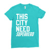 this city need superhero Ladies Fitted T-Shirt