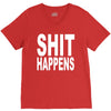 shit happens V-Neck Tee
