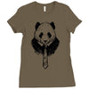 working panda Ladies Fitted T-Shirt