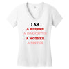 i Am A Woman A Daughter A Mother A Sister Women's V-Neck T-Shirt