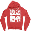 black guns matter Zipper Hoodie