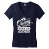 Queens Are Born In November Women's V-Neck T-Shirt