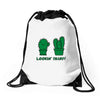 lookin' sharp Drawstring Bags
