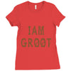 I am Groot Ladies Fitted T-Shirt