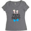papa bunny Women's Triblend Scoop T-shirt