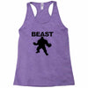 beast muscle guy workout Racerback Tank