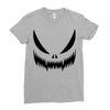 pumpkin face Ladies Fitted T-Shirt