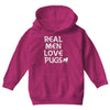 real men love pugs Youth Hoodie
