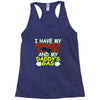 mommy's looks daddy's gas Racerback Tank