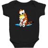 calvin hobbes Baby Bodysuit
