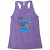 hipster ice cube Racerback Tank