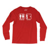 fishing   problem solved mens funny Long Sleeve Shirts